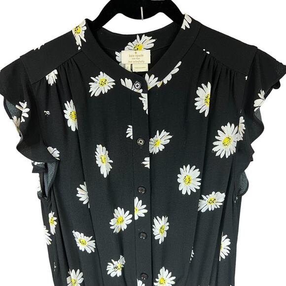 KATE SPADE Daisy Dot Crepe Romper - Picture 4 of 8